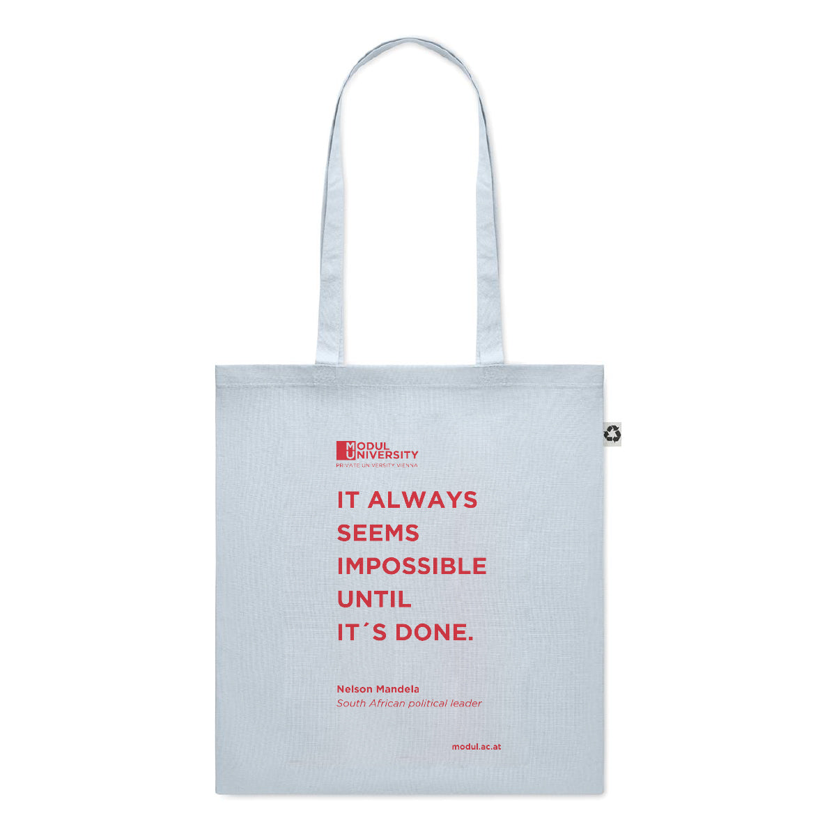 Recycled Cotton Shopping Bag - Baby Blue