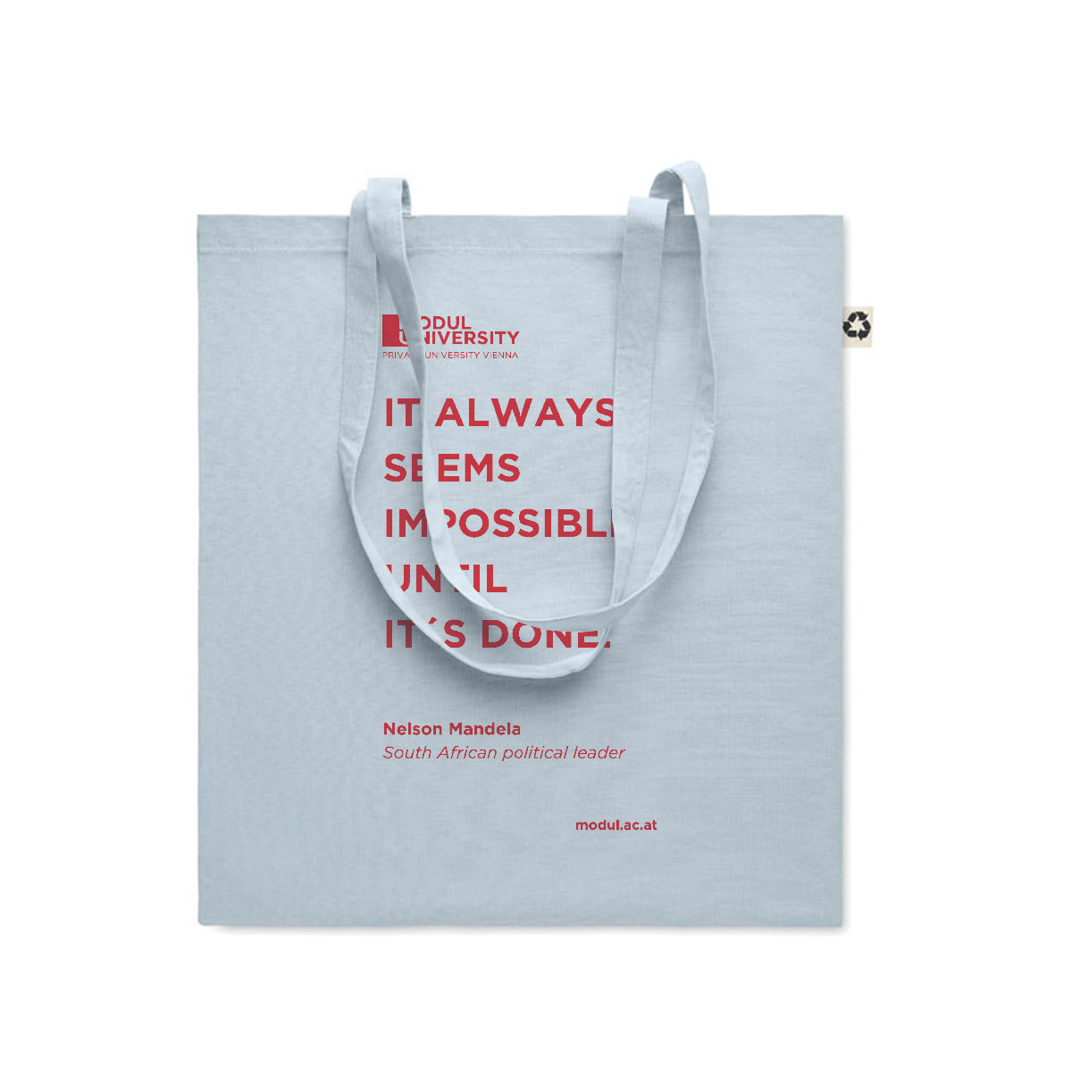 Recycled Cotton Shopping Bag - Baby Blue